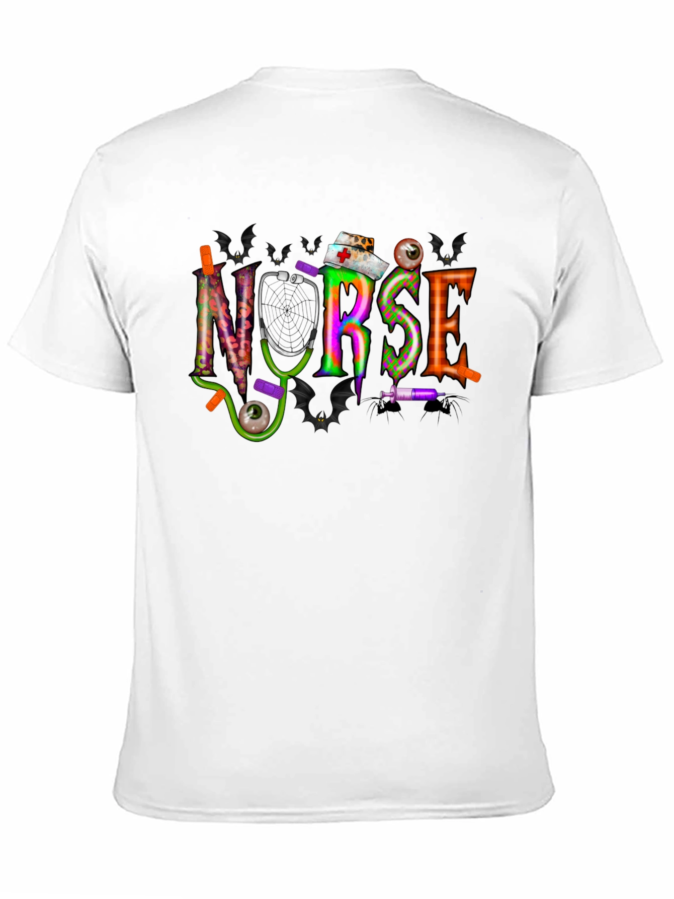 Black Halloween Nurse T-Shirt - Spooky Season Apparel view 11