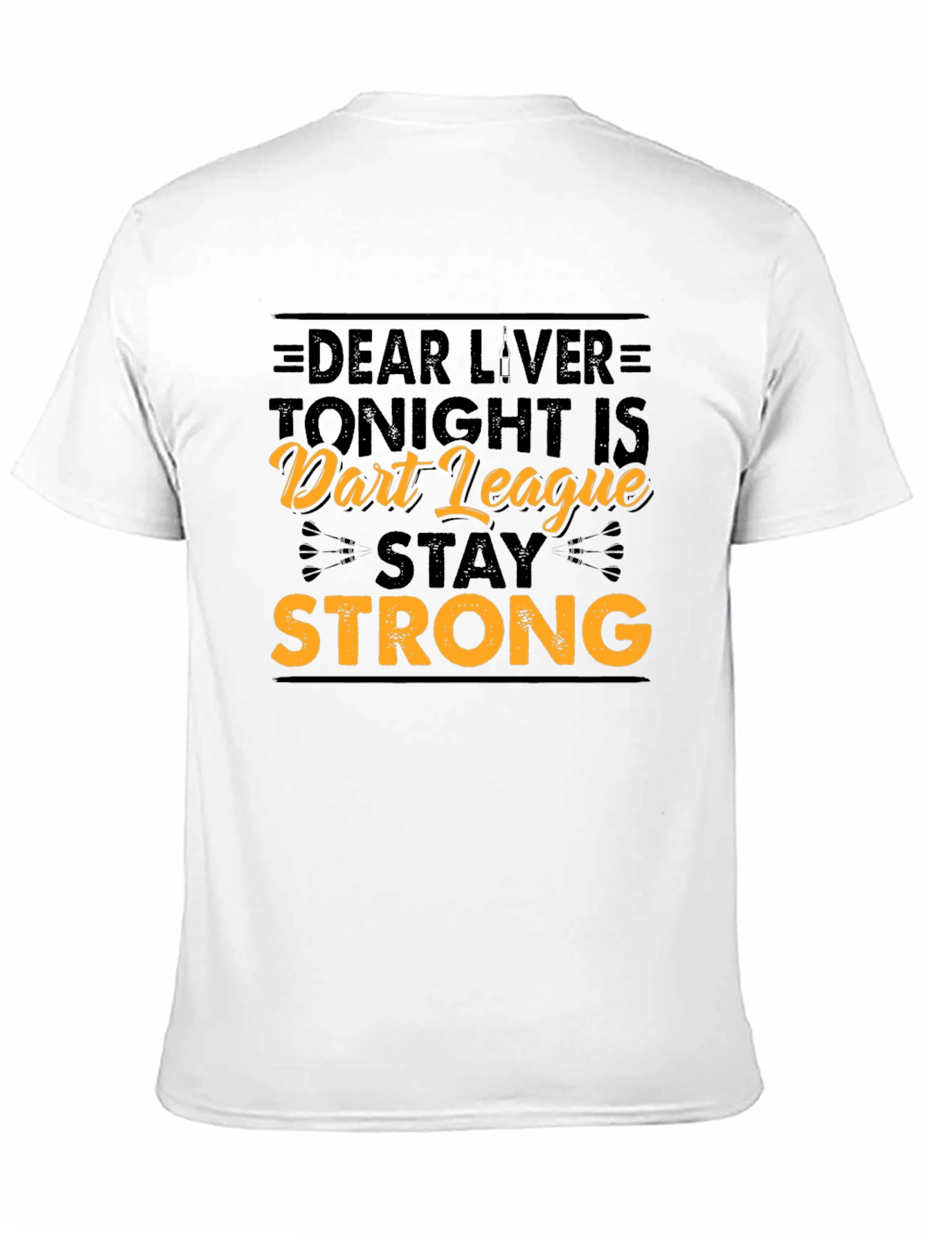 Black Dear Liver Dart League T-Shirt view 11