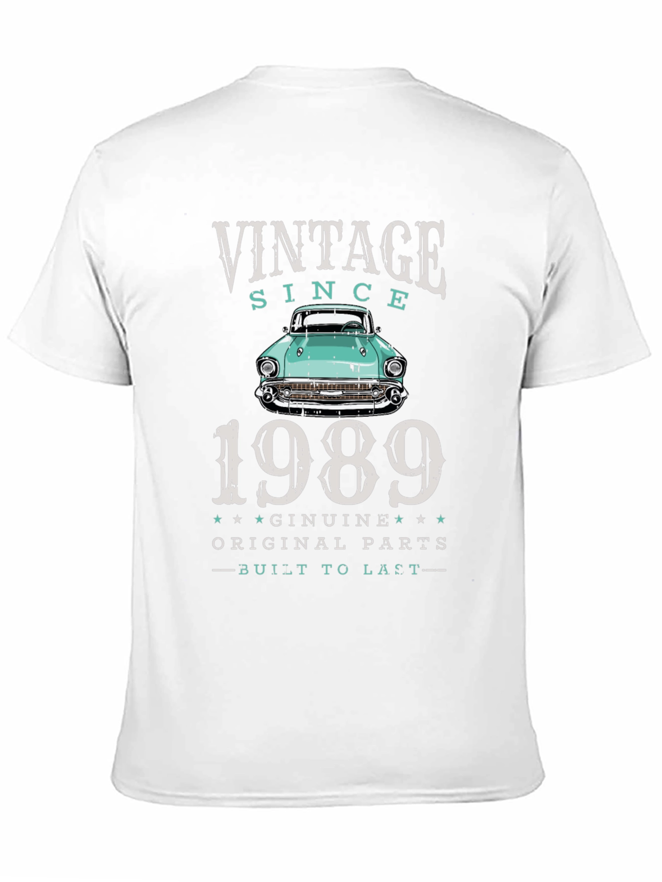 Black Vintage Since 1989 Car T-Shirt view 11