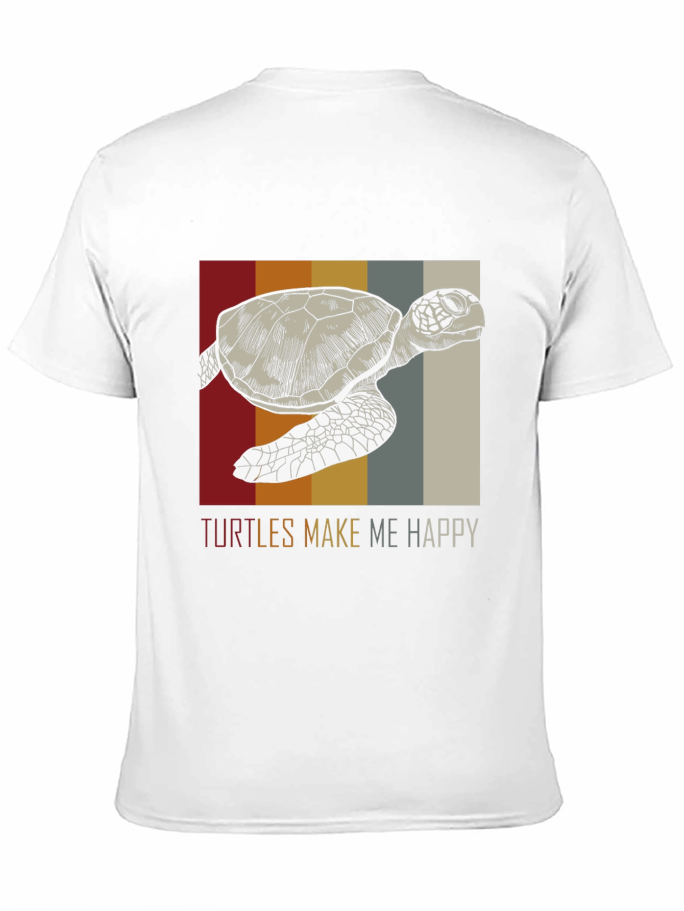 Black Turtles Make Me Happy Graphic Tee view 11