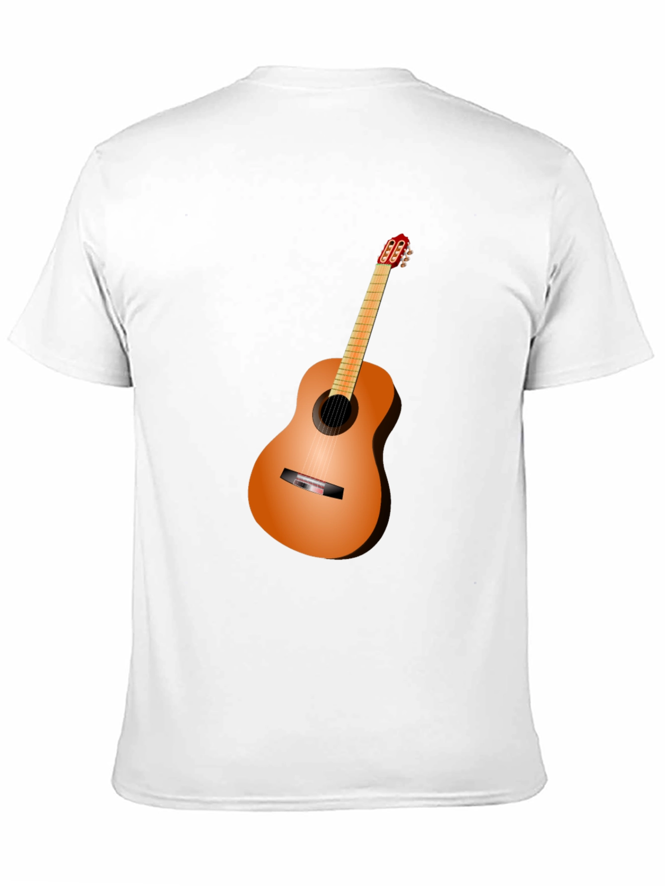 Black Guitar Graphic Tee - Black Cotton Blend view 11