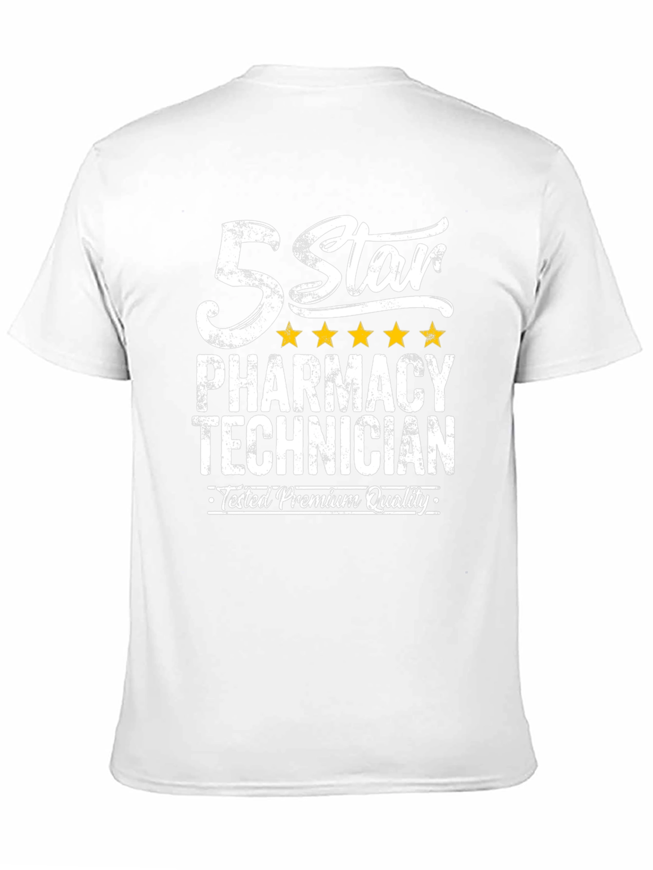 Black 5 Star Pharmacy Technician T-Shirt Premium Quality view 11
