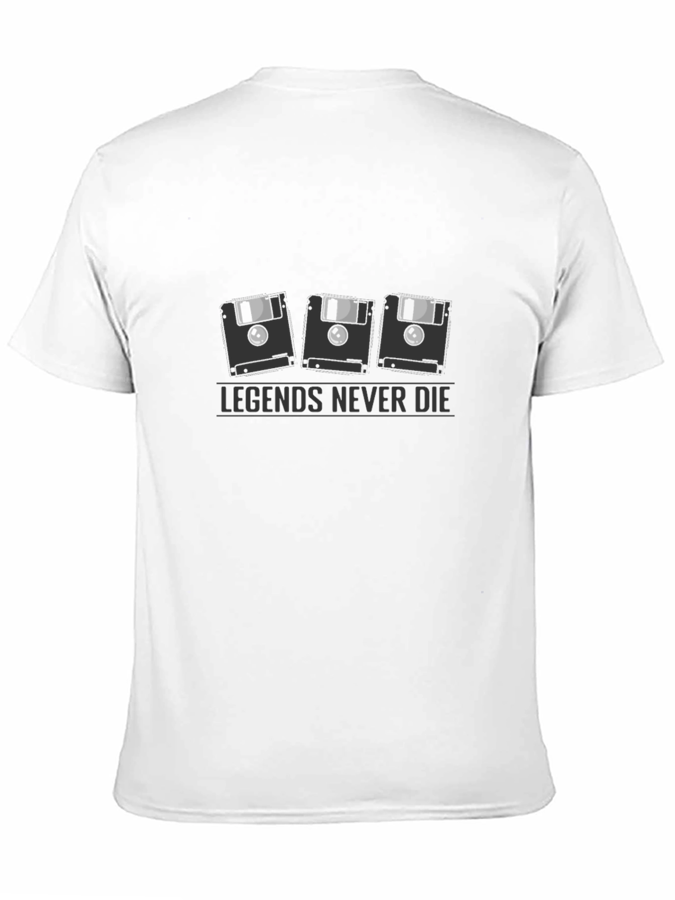 Black Legends Never Die Floppy Disk T-Shirt view 11