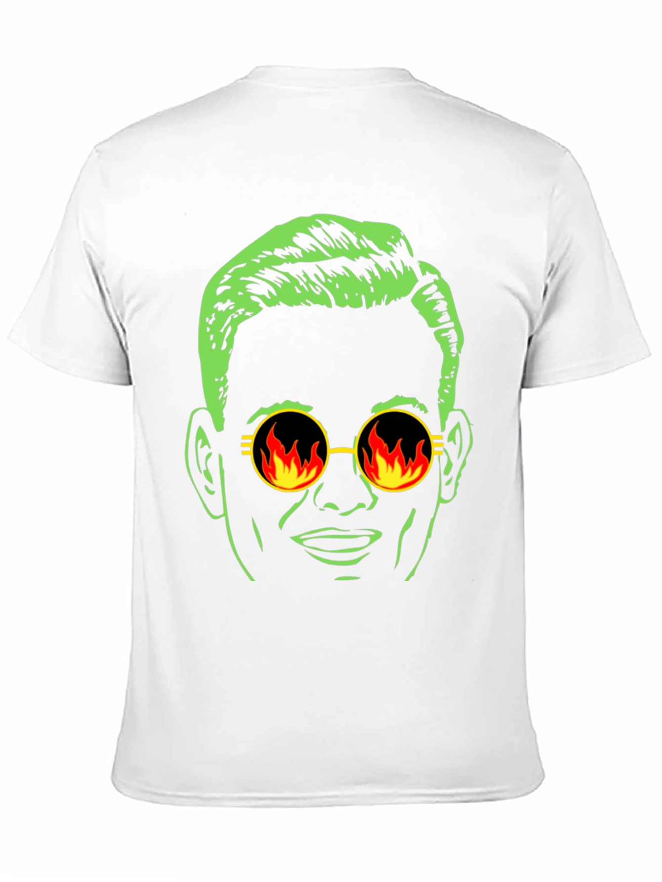 Black Cool Dude Graphic Tee - Retro Fire Sunglasses view 11