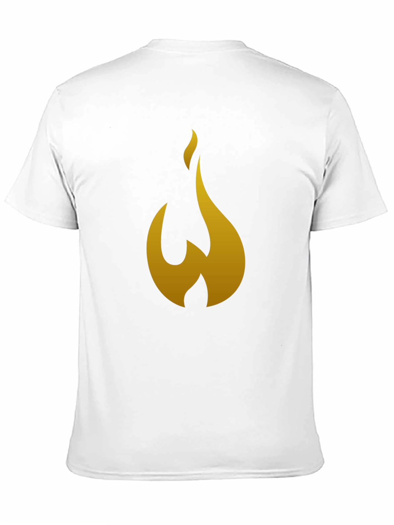 Black Flame Graphic Tee - Men's Black Cotton T-Shirt view 11