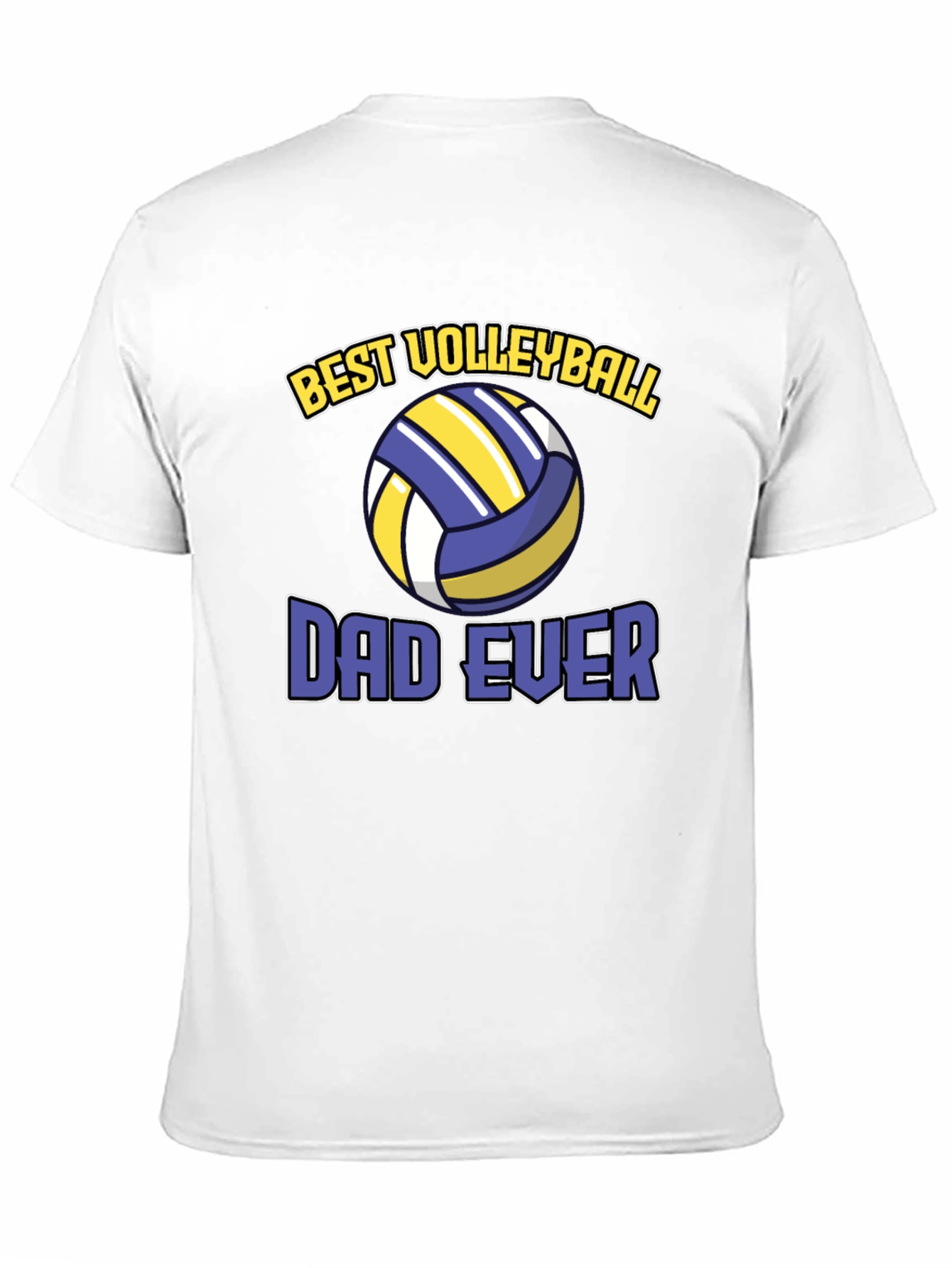 Black Best Volleyball Dad Ever T-Shirt view 11