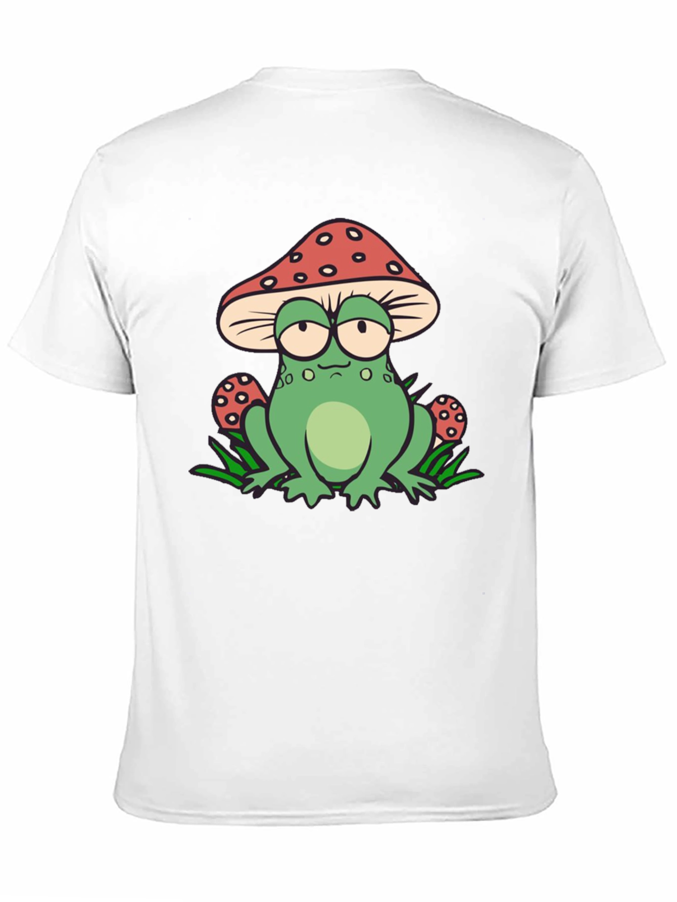Black Mushroom Frog Graphic Tee - Unique Novelty Shirt view 11