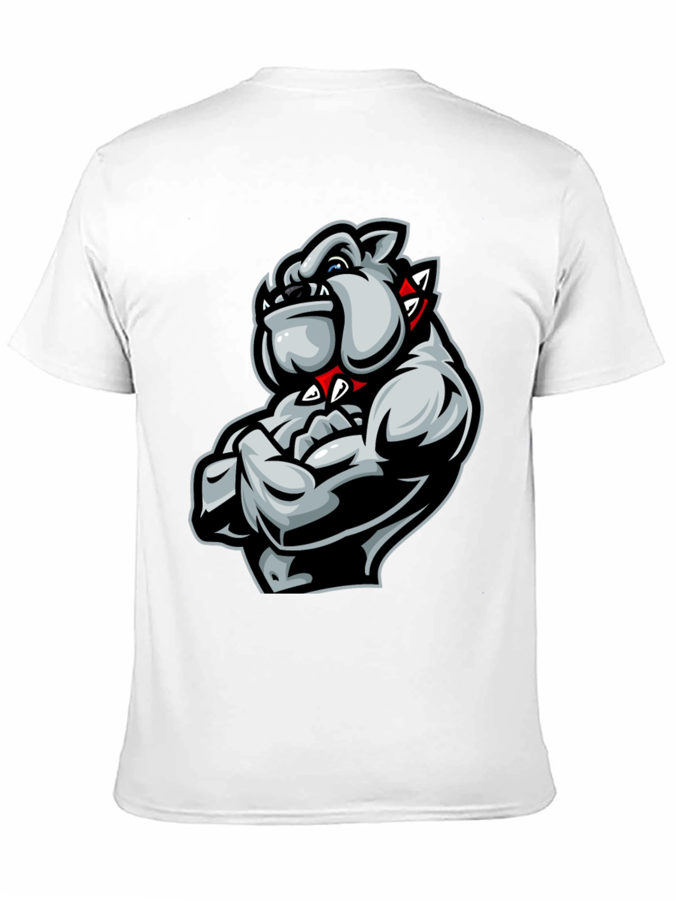 Black Bulldog Muscle T-Shirt - Fierce Graphic Tee view 11