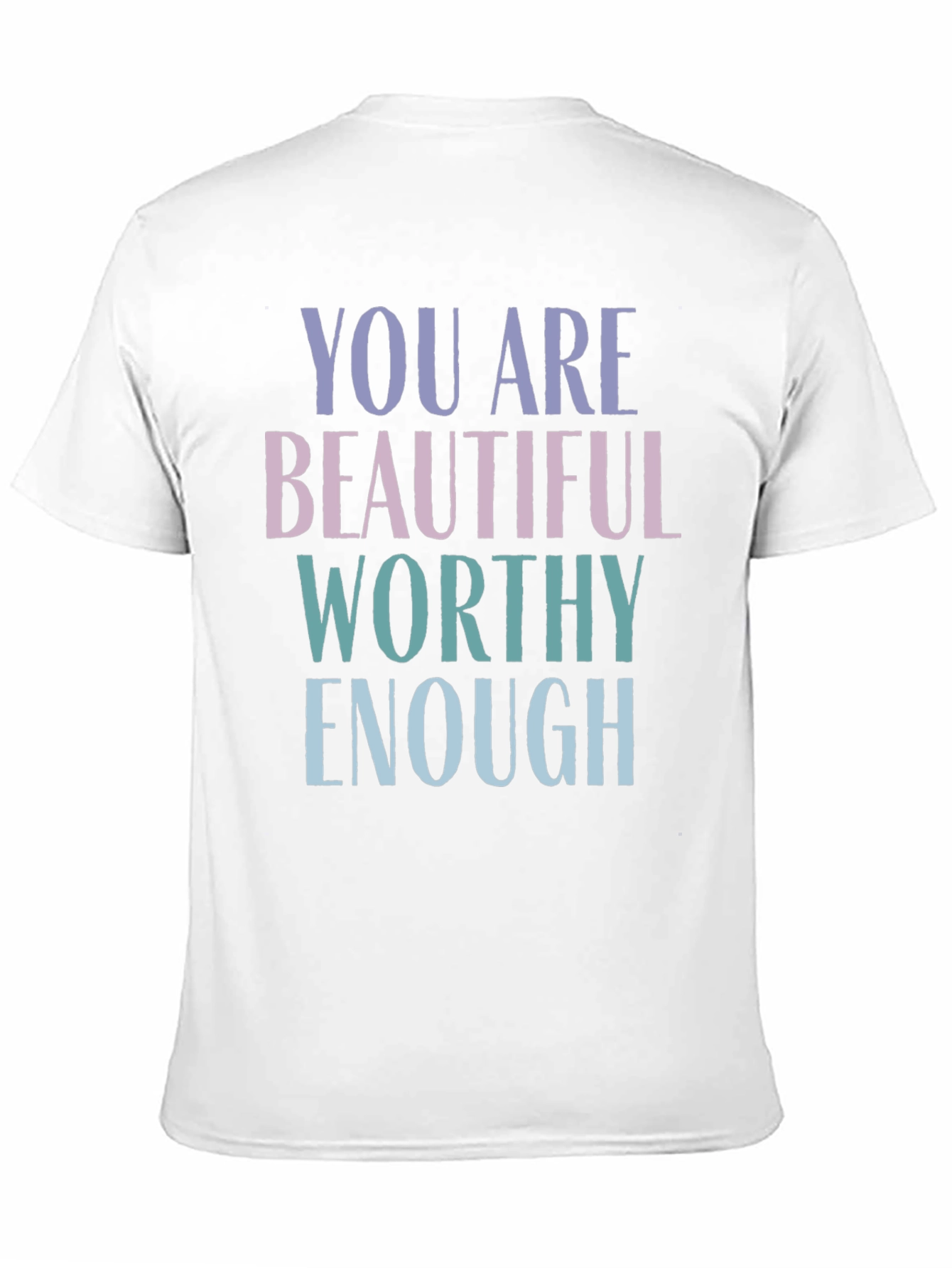 Black You Are Enough Graphic T-Shirt view 11