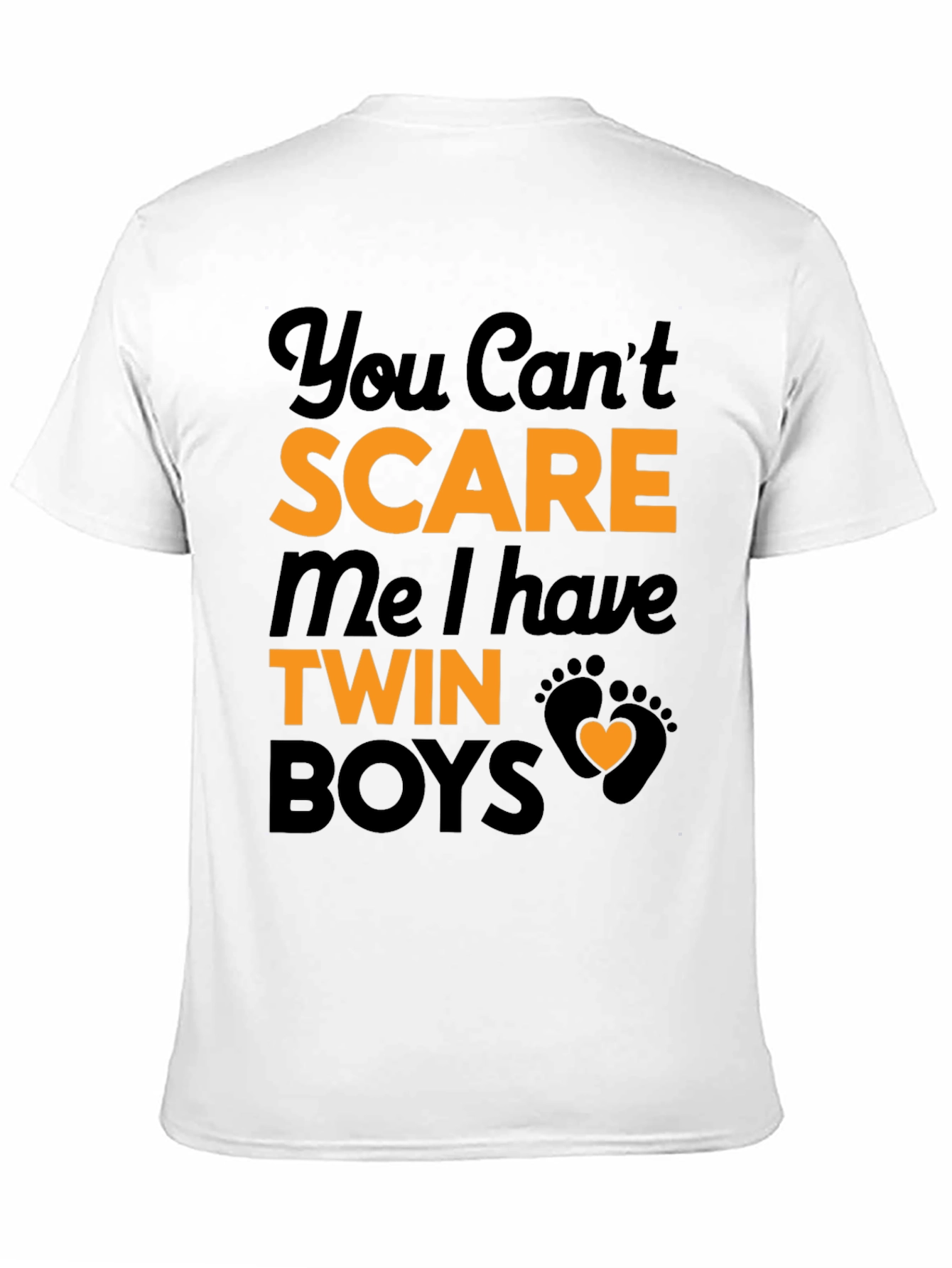 Black Twin Boys T-Shirt - You Can't Scare Me! view 11