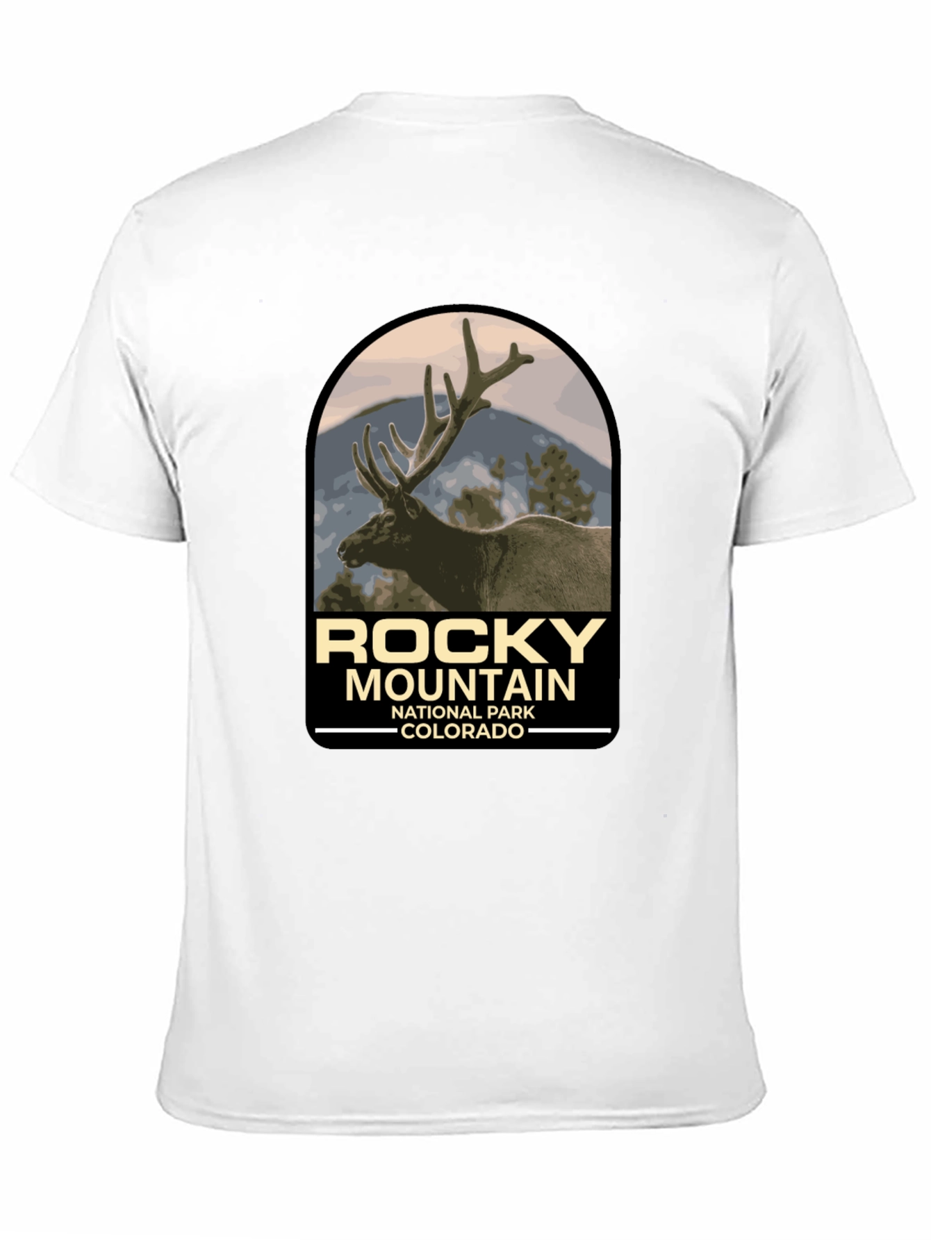 Black Rocky Mountain National Park Tee view 11