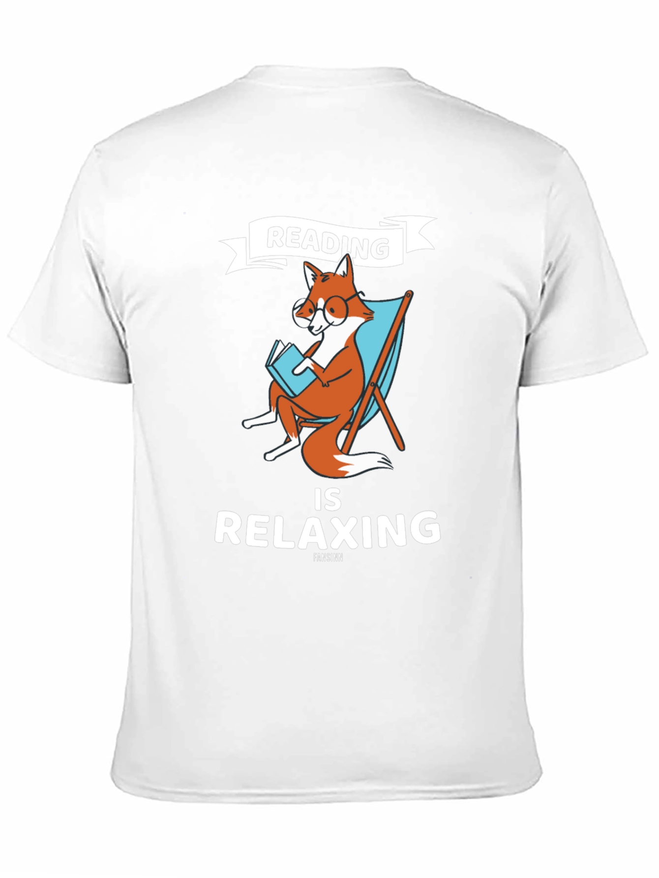 Black Reading Fox Graphic T-Shirt view 11