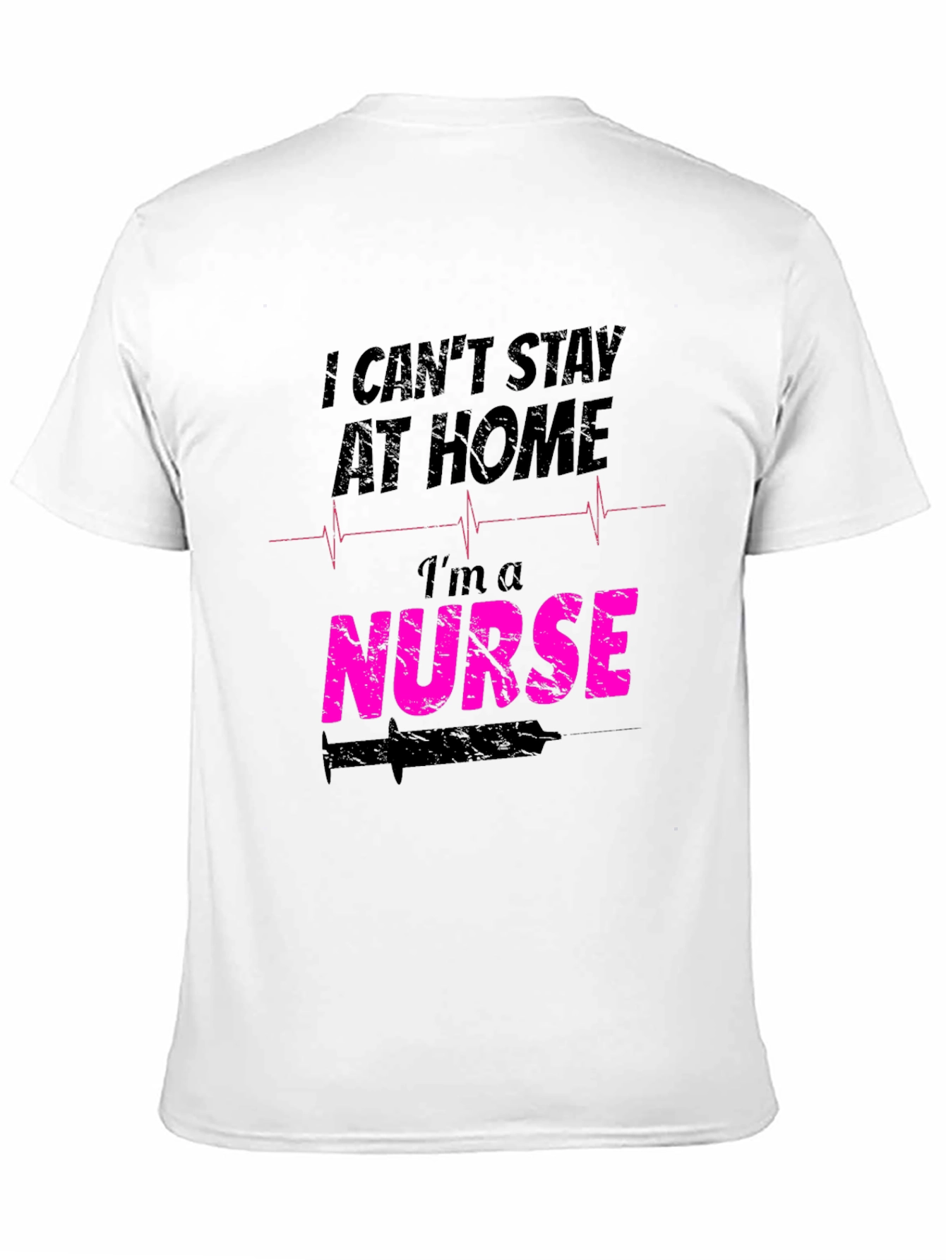 Black Nurse T-Shirt: I Can't Stay At Home view 11