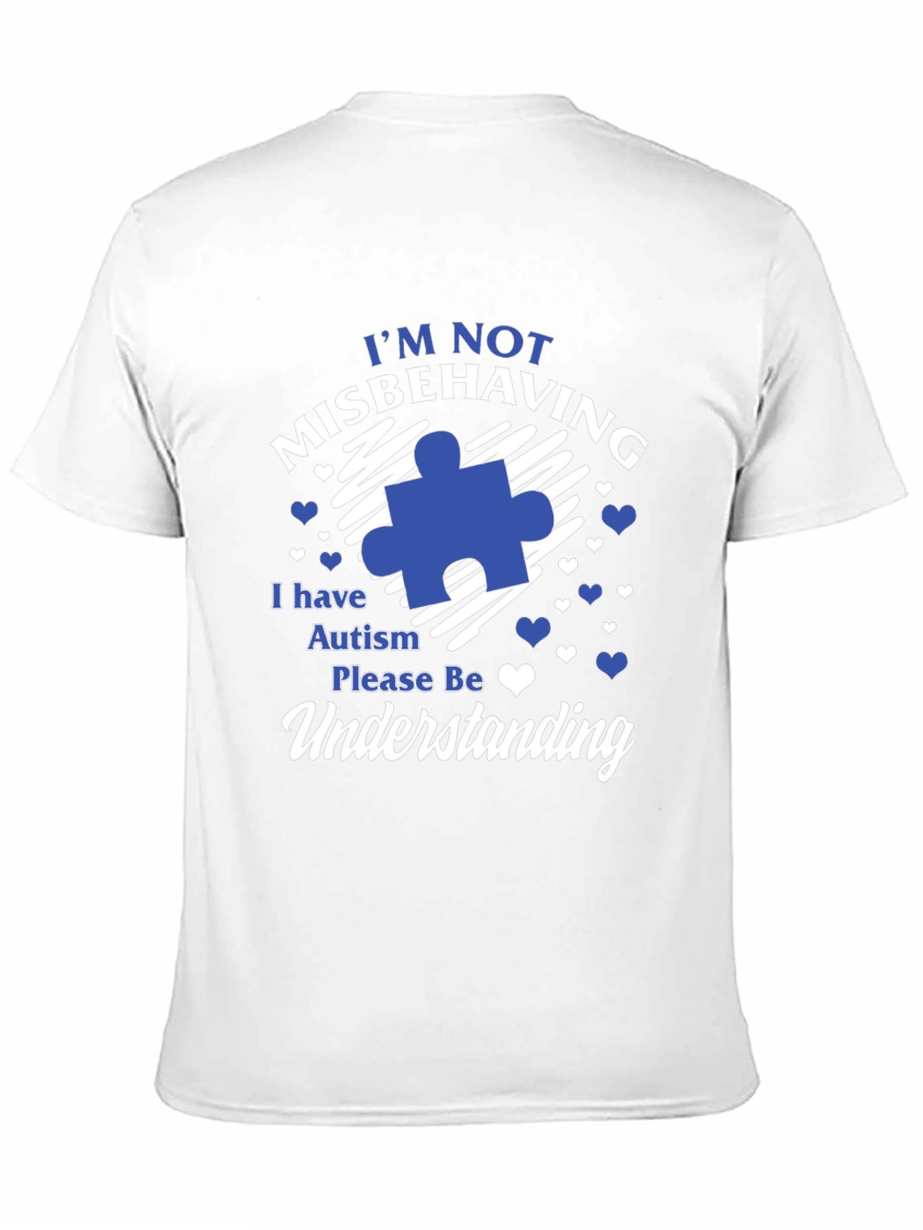 Black Autism Awareness T-Shirt Misbehaving Understanding view 11