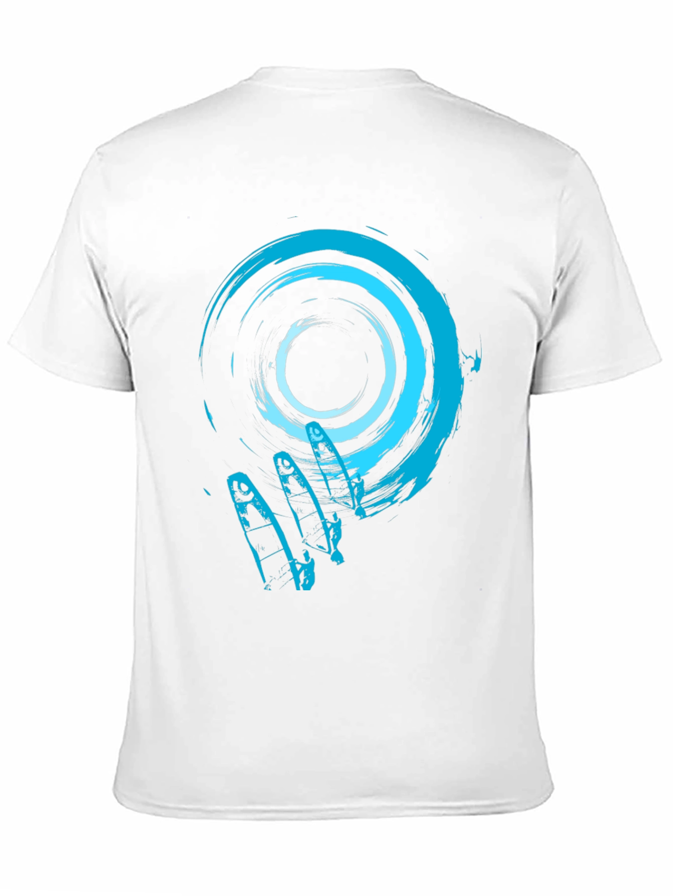 Abstract Graphic Print Black T-Shirt - 11