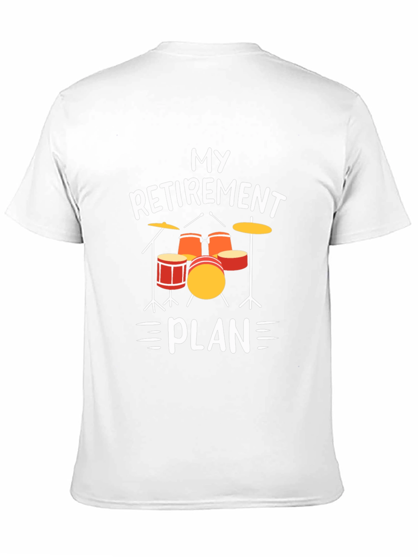 Black My Retirement Plan Drum Set T-Shirt view 11