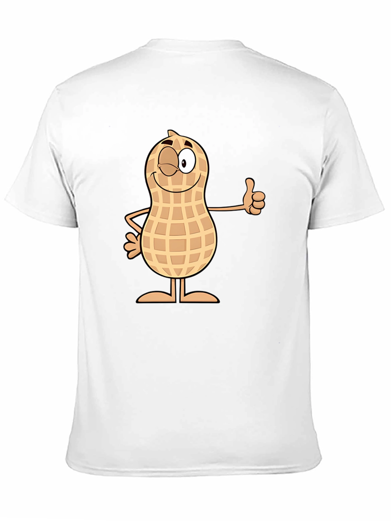 Black Funny Peanut Cartoon Black T-Shirt view 11
