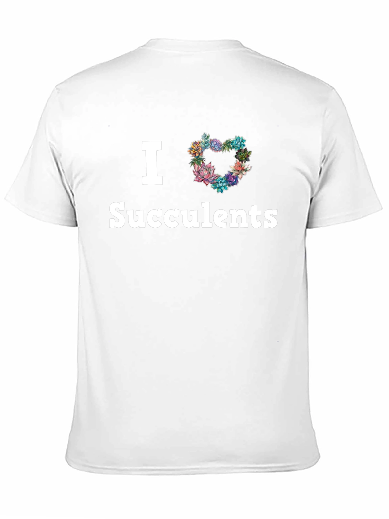 Black I Heart Succulents Graphic T-Shirt view 11