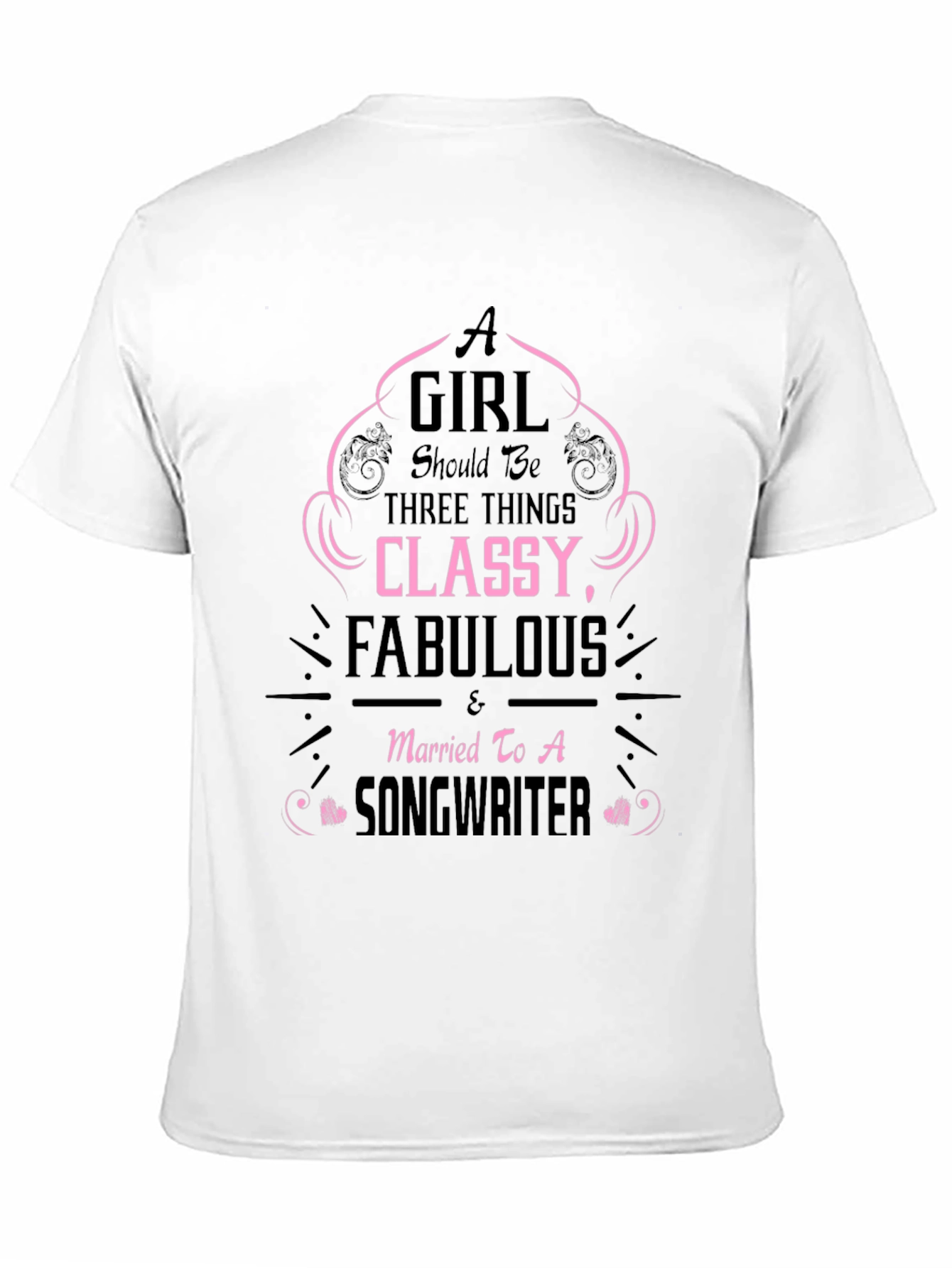 Black Classy Songwriter Wife Graphic Tee view 11