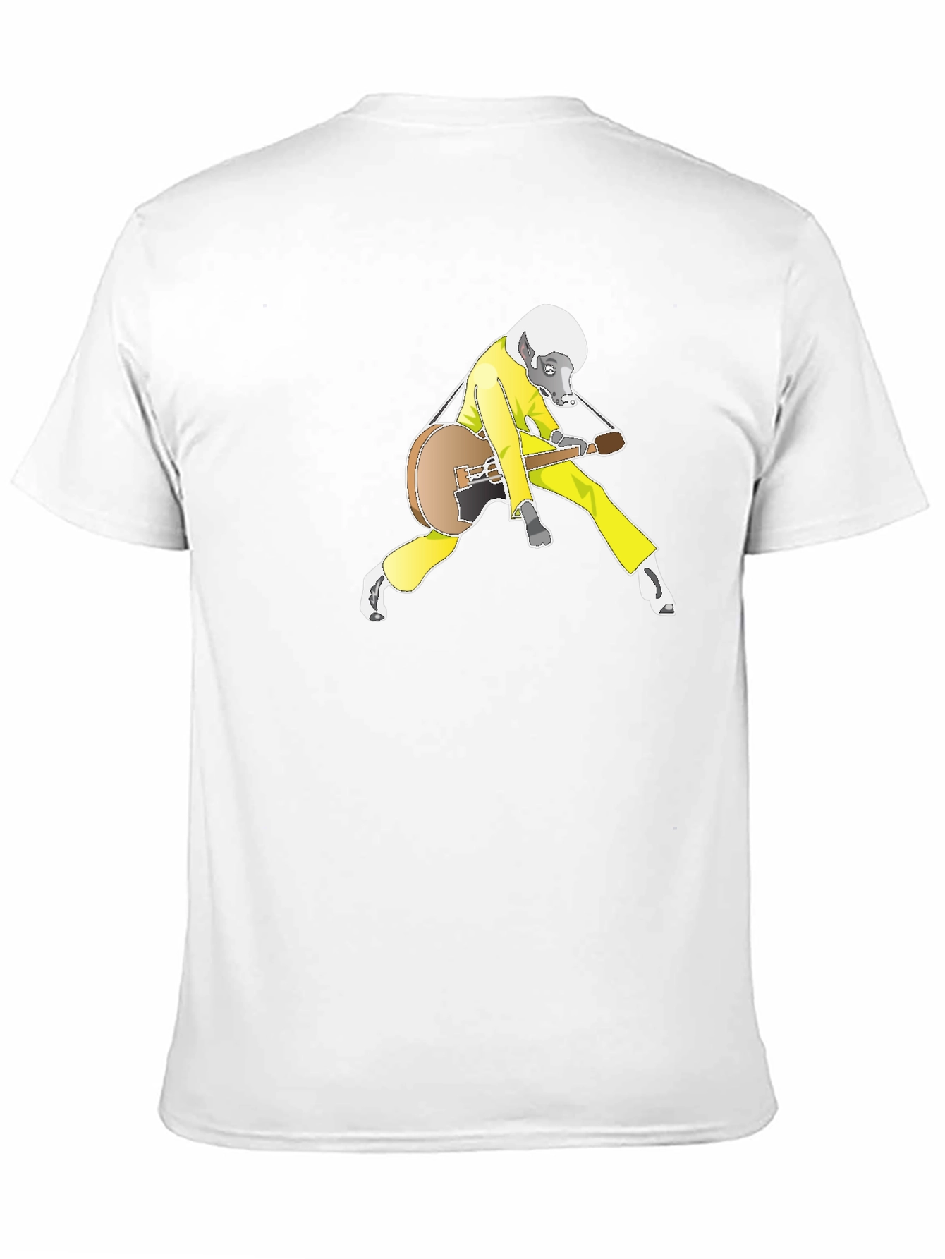 Black Cool Badger Guitarist Graphic Tee view 11