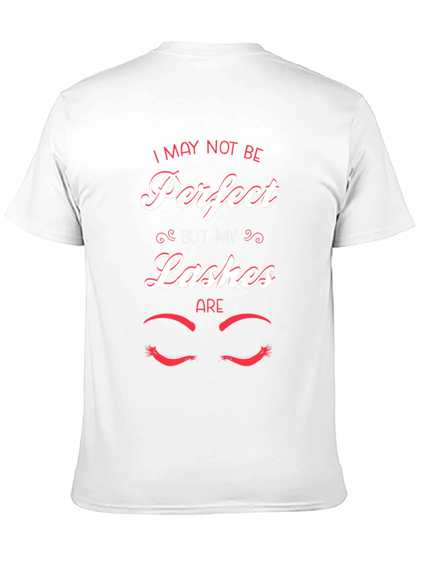 Black Perfect Lashes Graphic Tee -  Unisex Cotton T-Shirt view 11
