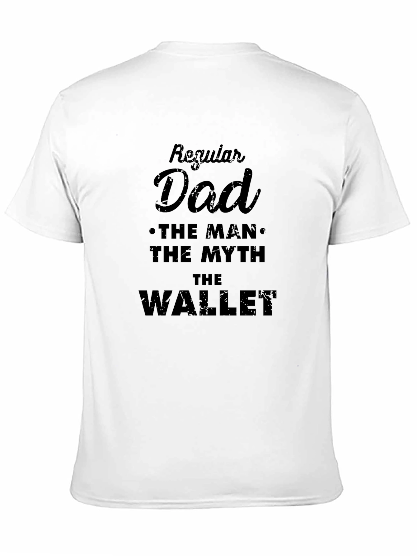 Black Regular Dad Funny Graphic T-Shirt view 11
