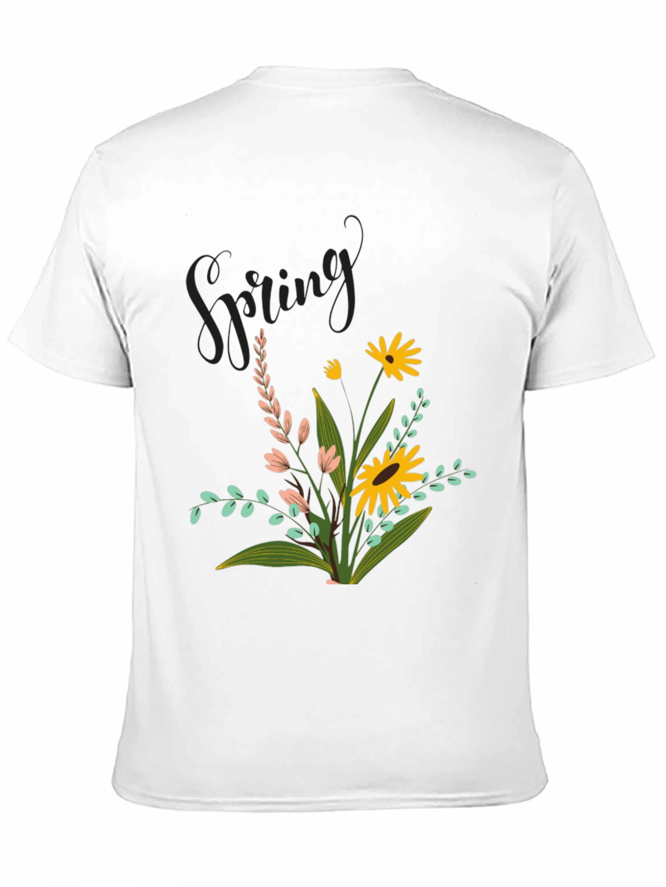 Black Spring Flower Graphic Tee view 11