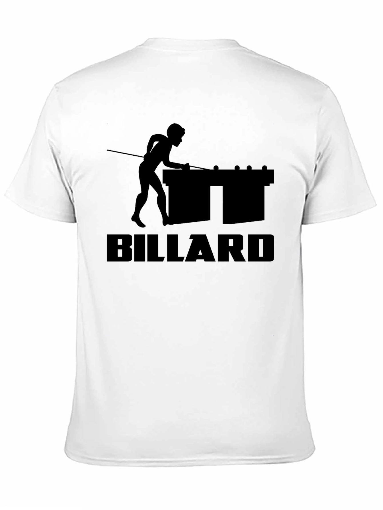 Black Billiard Player T-Shirt - Black Graphic Tee view 11