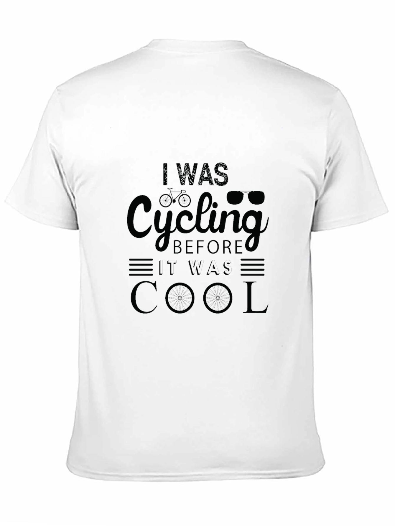 Black I Was Cycling Before It Was Cool T-Shirt view 11