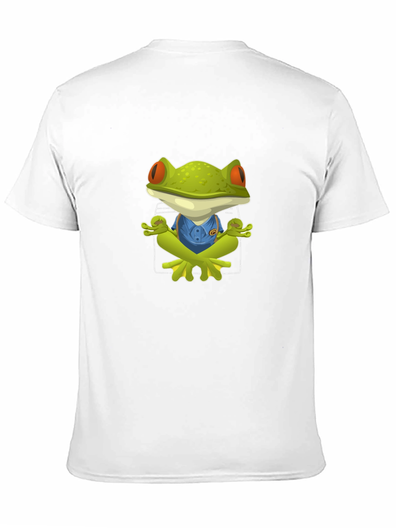 Black Zen Frog T-Shirt - Black Cotton Tee view 11