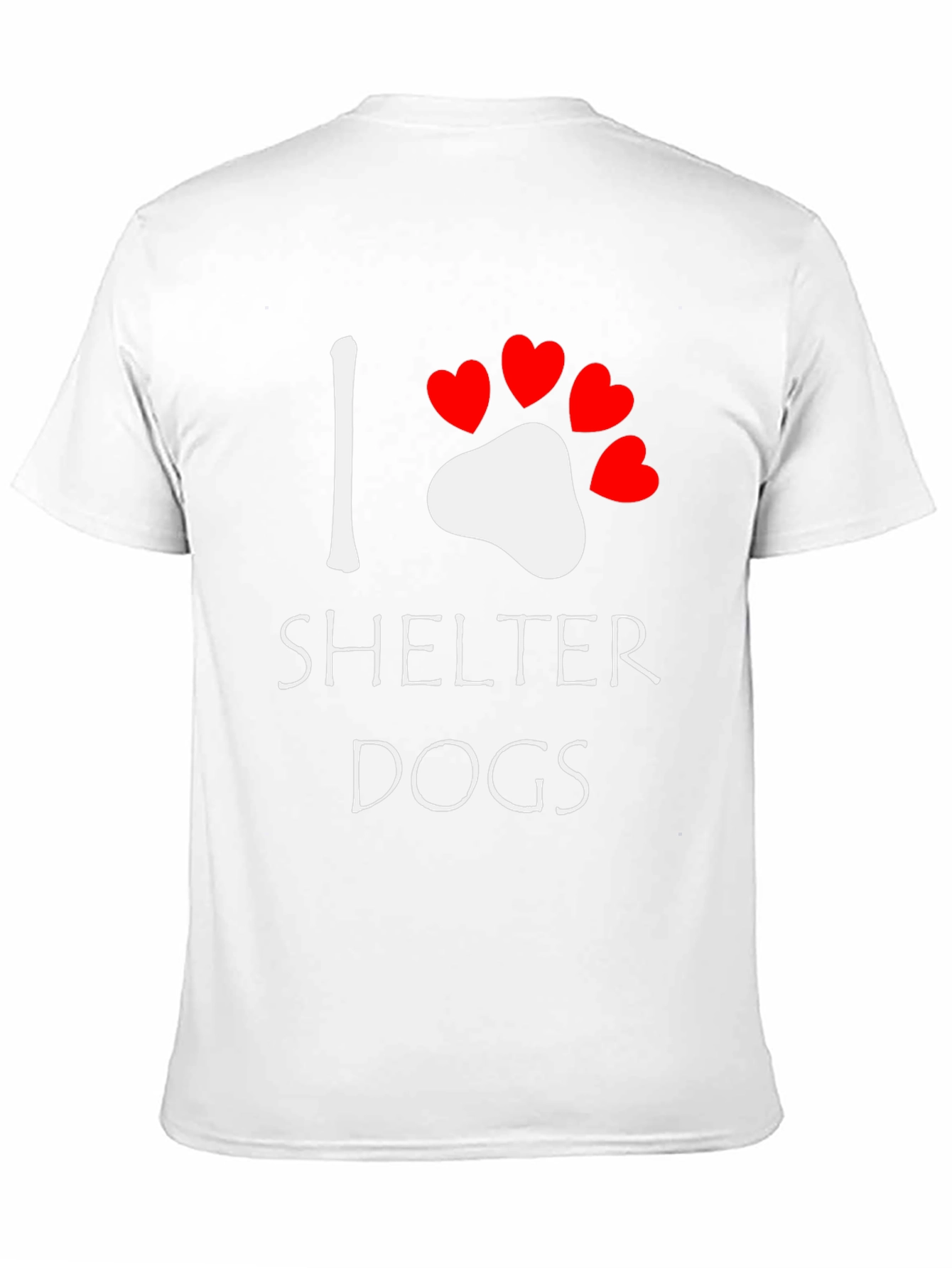 Black I Heart Shelter Dogs Tee view 11