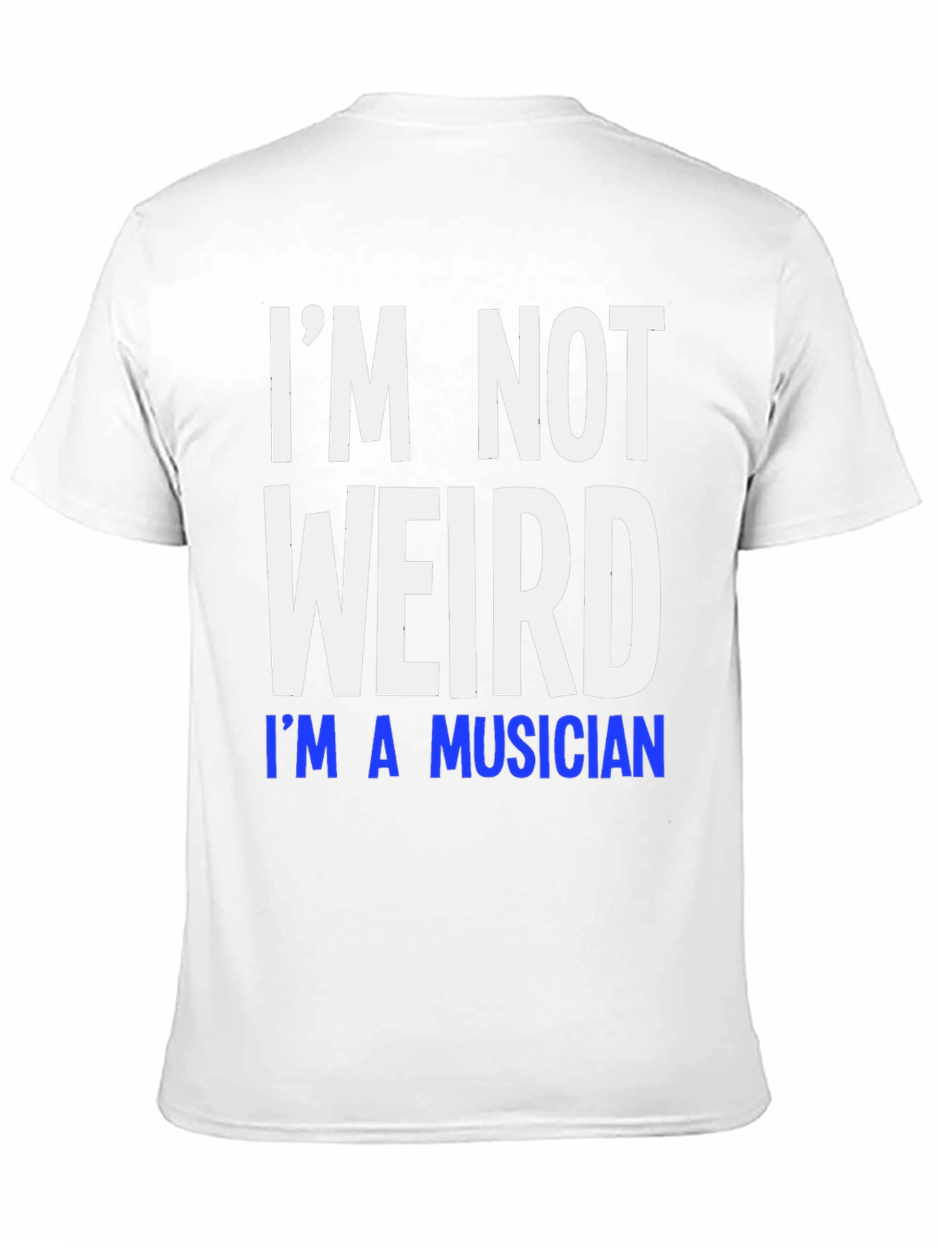 Black I'm Not Weird I'm A Musician T-Shirt view 11