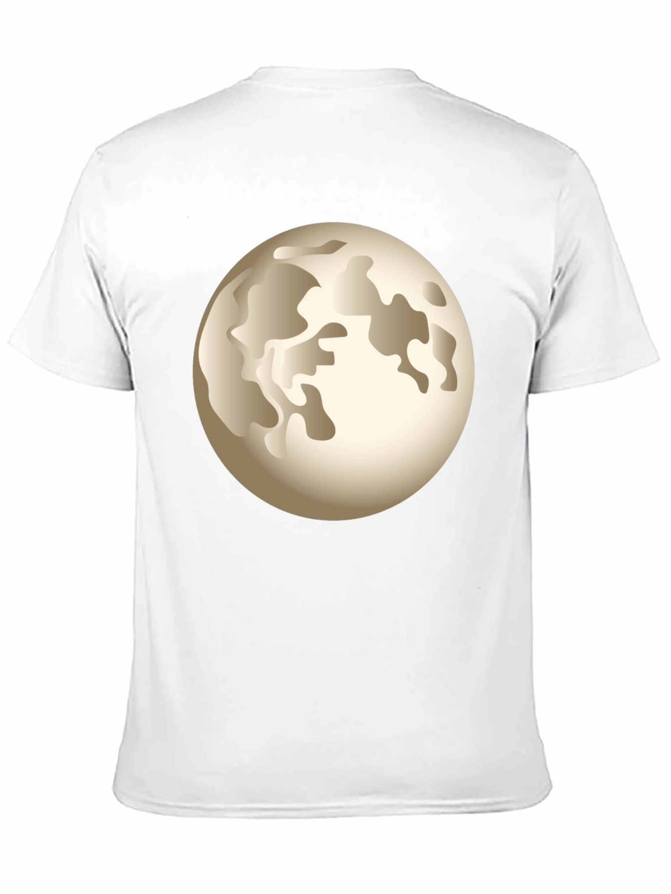 Black Moon Graphic Print Men's Black T-Shirt view 11