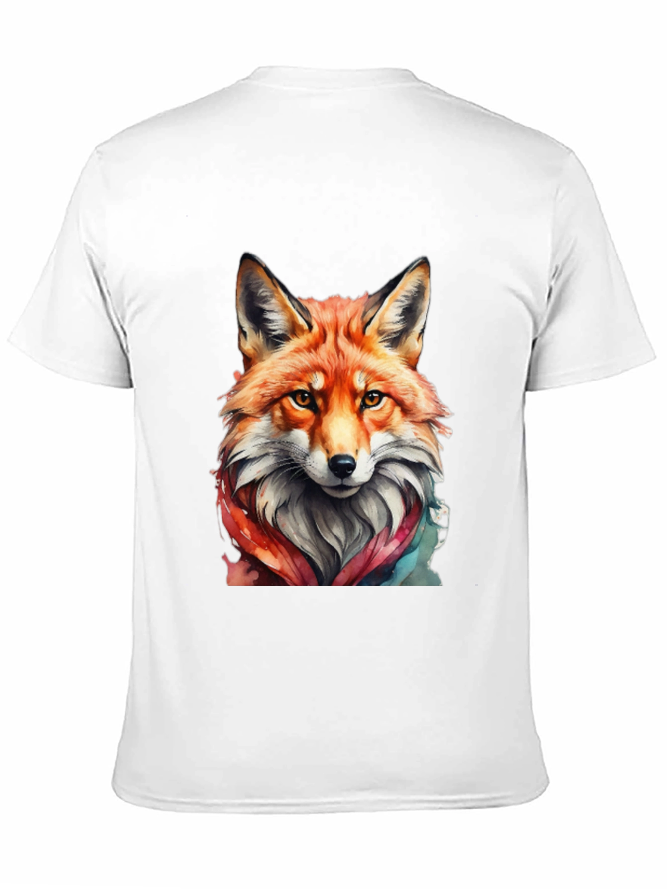 Black Fox Watercolor Graphic Tee - Unisex view 11