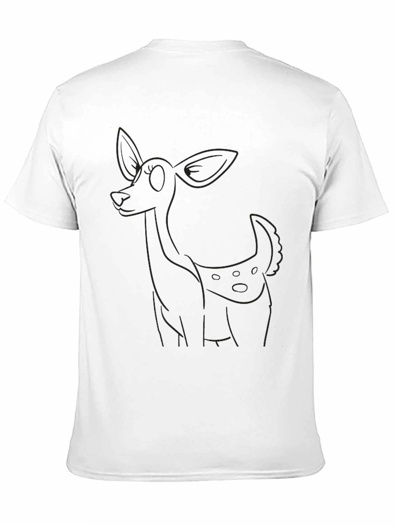 Men's Black Deer Graphic Tee - 11