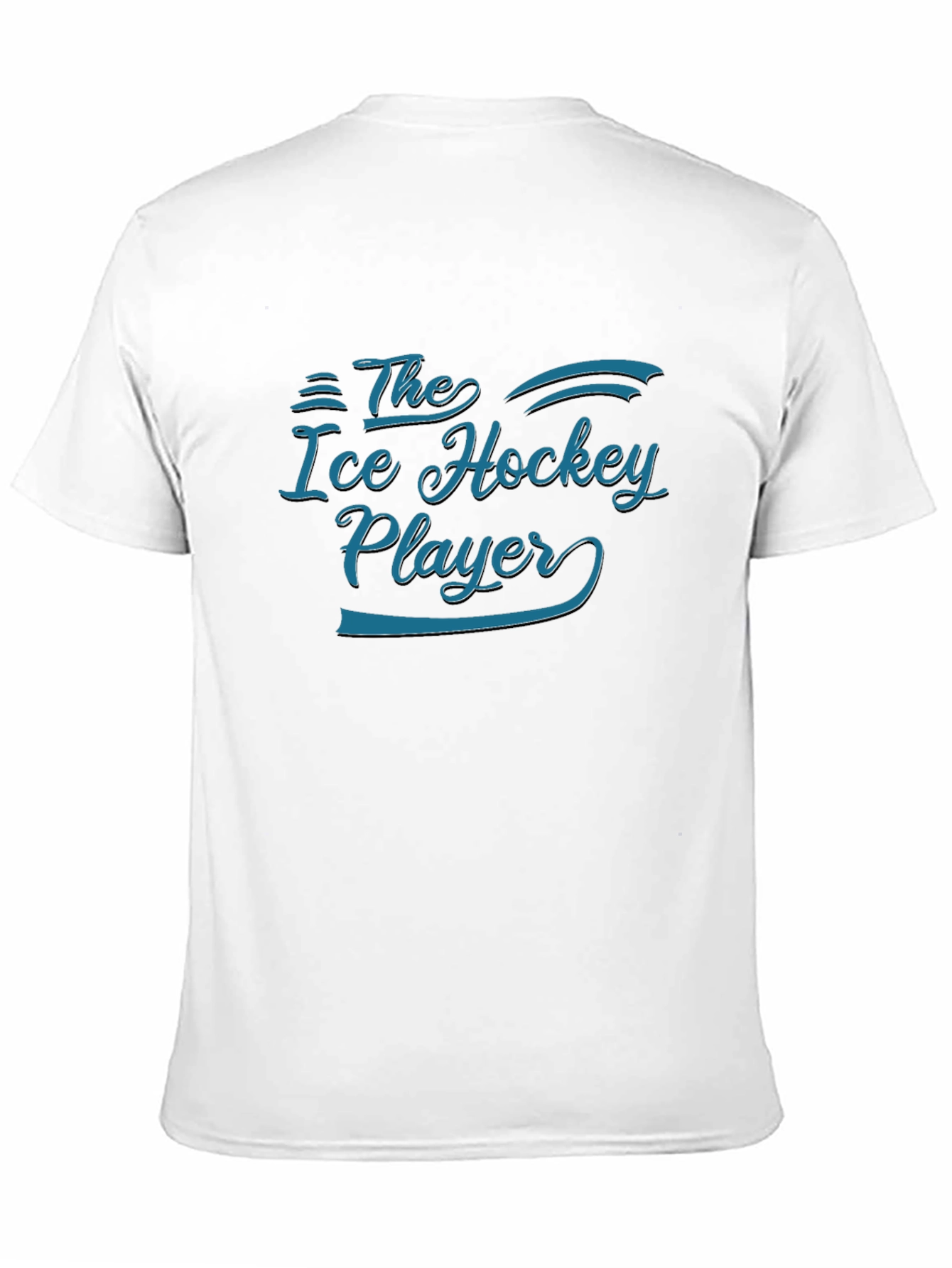 Black The Ice Hockey Player T-Shirt - Black Graphic Tee view 11