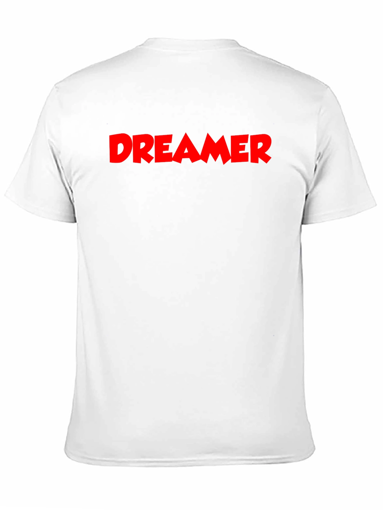 Black DREAMER Graphic Tee - Bold Red Print, Classic Black T-Shirt view 11