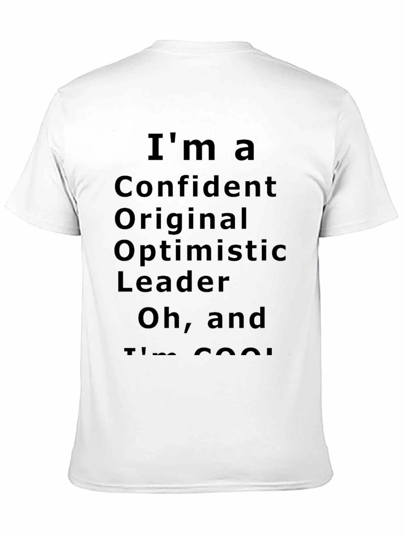 Black Confident, Original, Optimistic Leader T-Shirt view 11