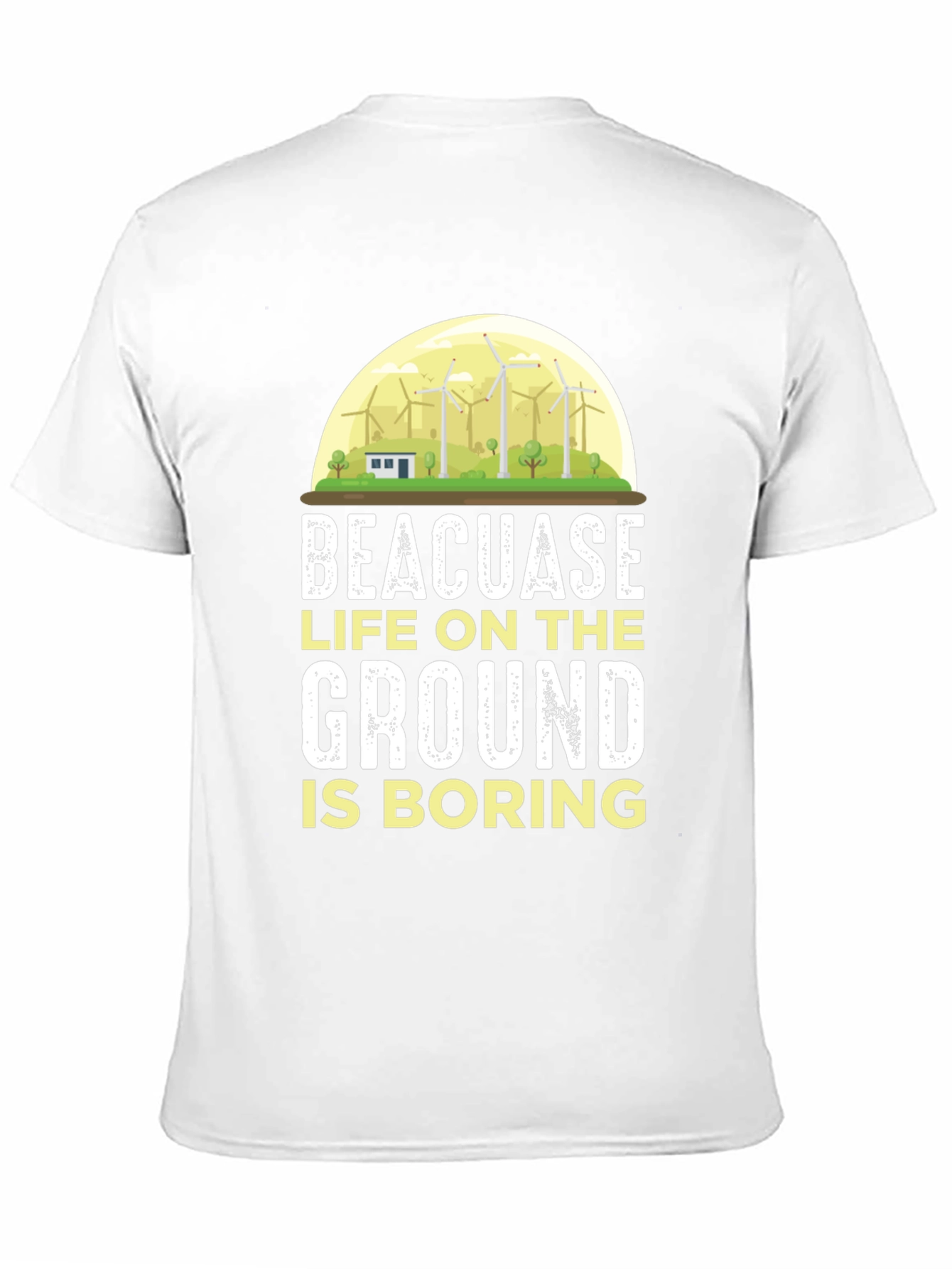 Black Life on the Ground is Boring T-Shirt view 11