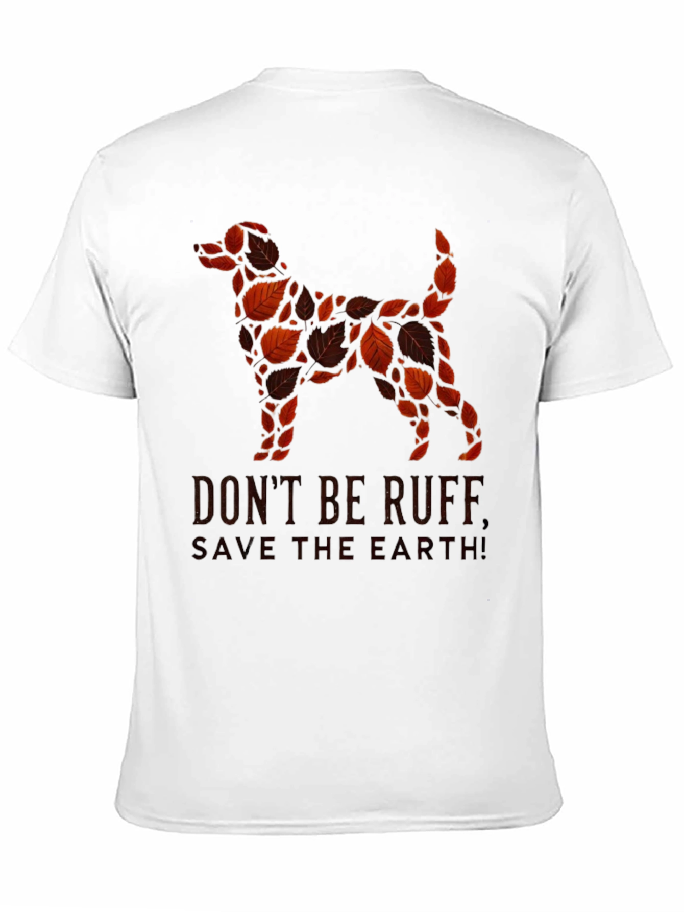 Black Eco-Friendly Dog Lover's T-Shirt view 11