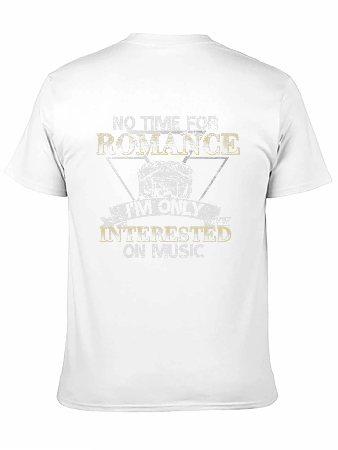 Black Music Lover Black T-Shirt - No Time for Romance view 11