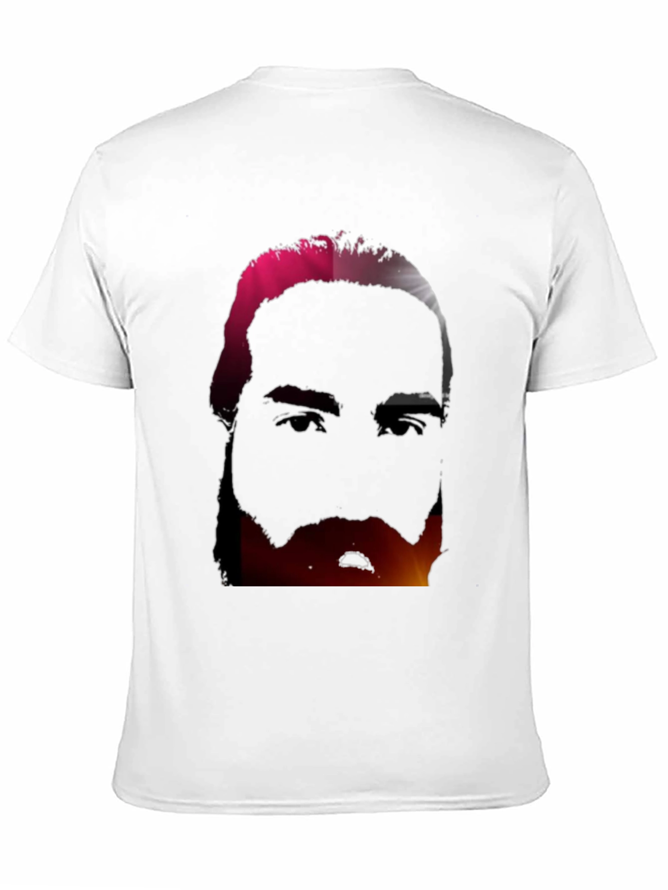 Black Abstract Face Graphic Tee - Modern Black T-Shirt view 11