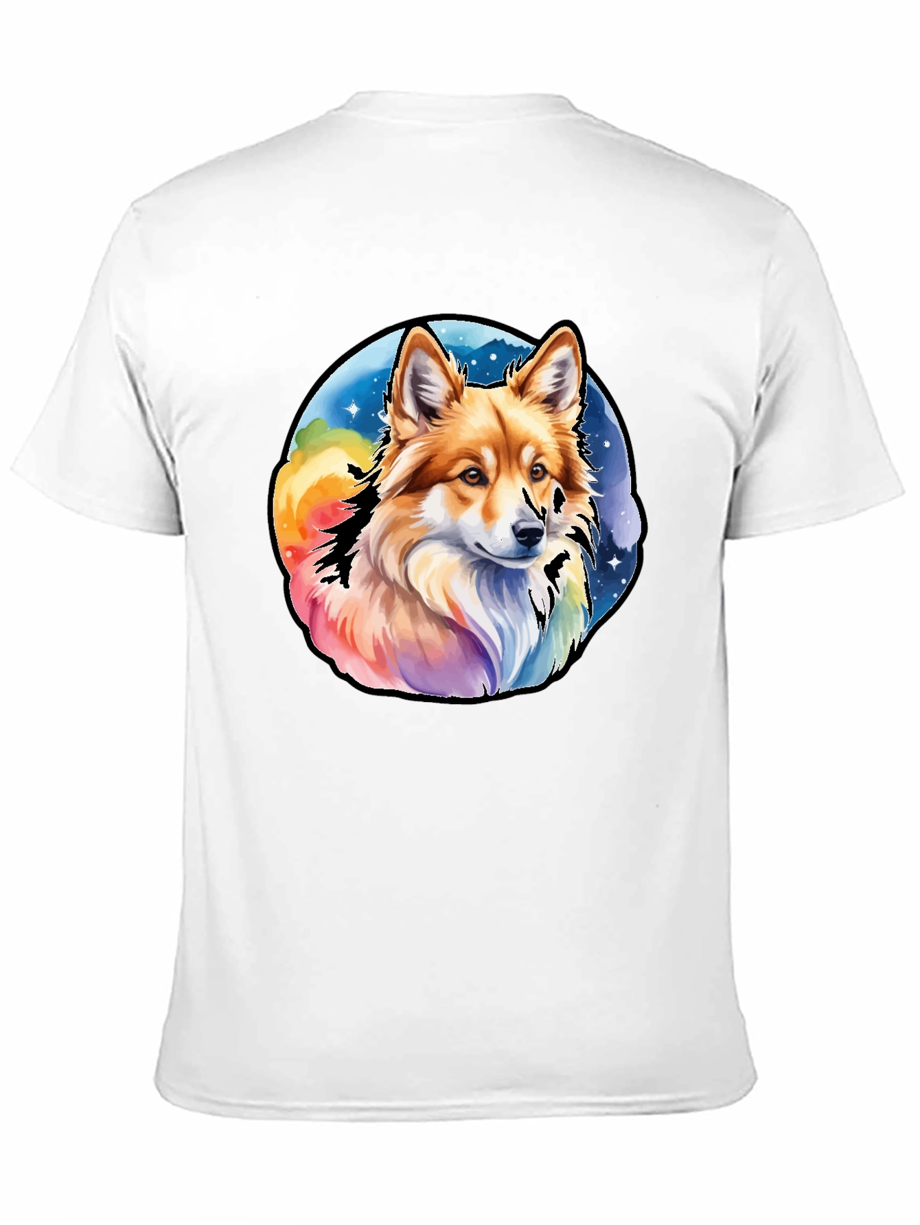 Black Dog Graphic Tee - Colorful Cute Design view 11