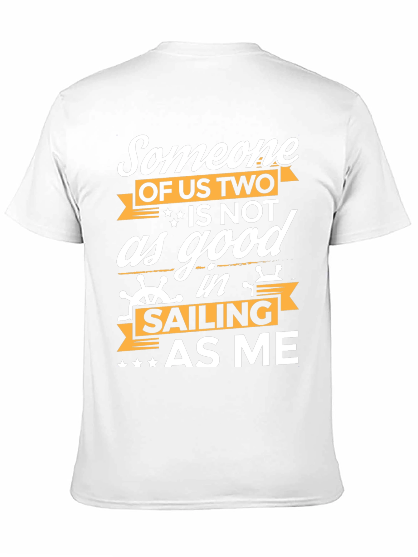 Black Funny Sailing T-Shirt - Someone Of Us Two view 11