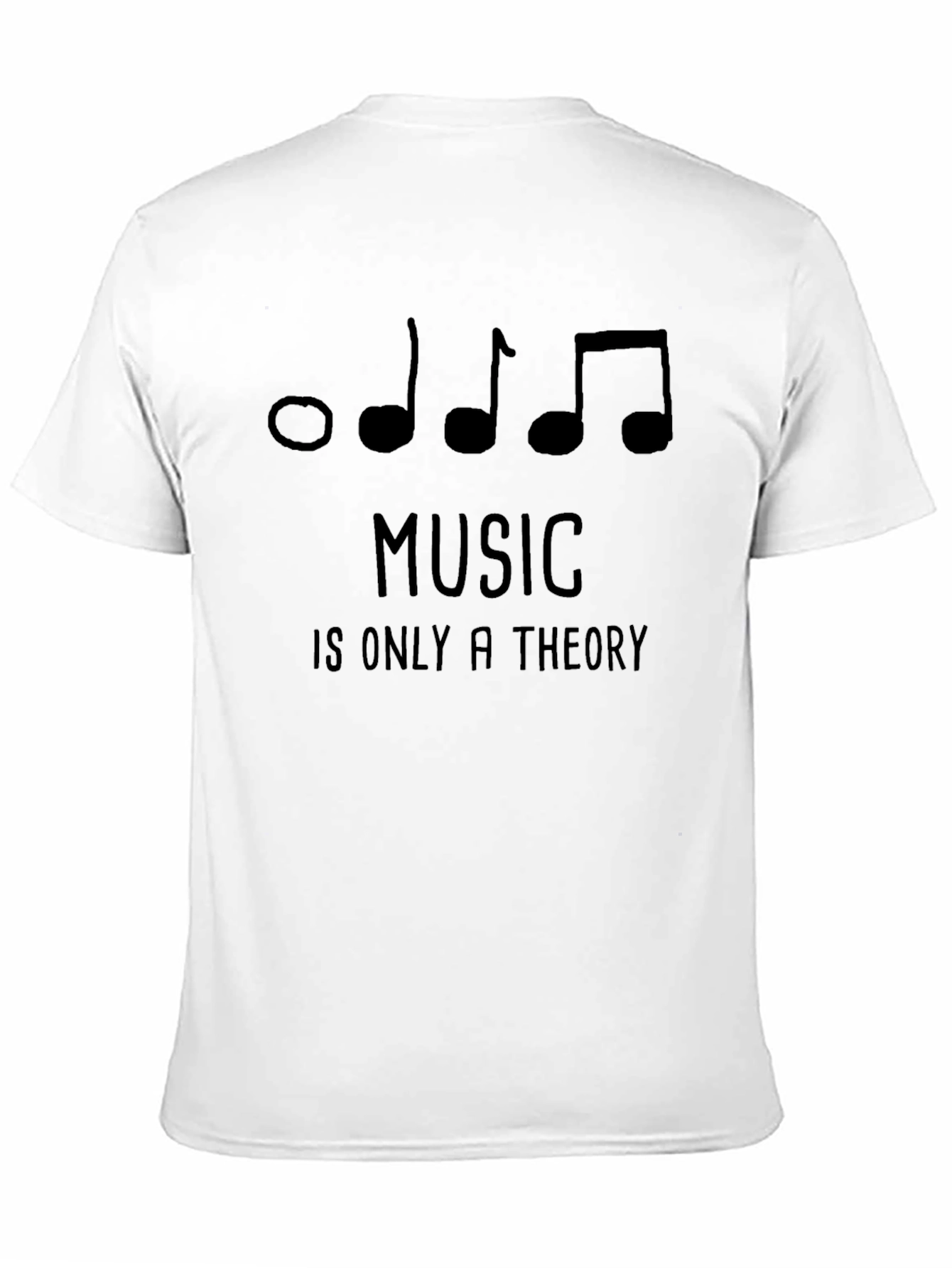 Black Music Theory T-Shirt - Novelty Graphic Tee view 11