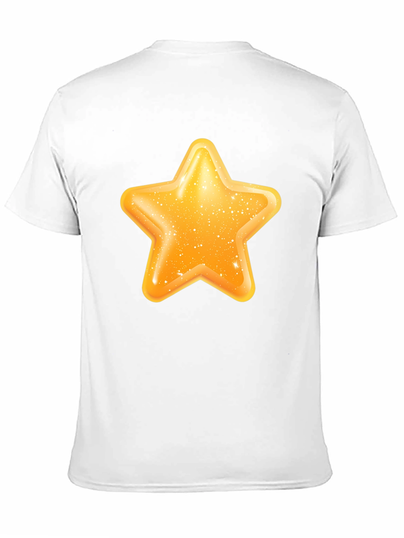 Black Shiny Star Graphic Black T-Shirt view 11