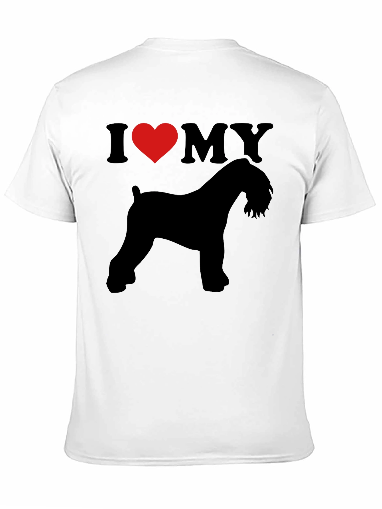 I Heart My Dog T-Shirt - Black Dog Lover Tee - 11