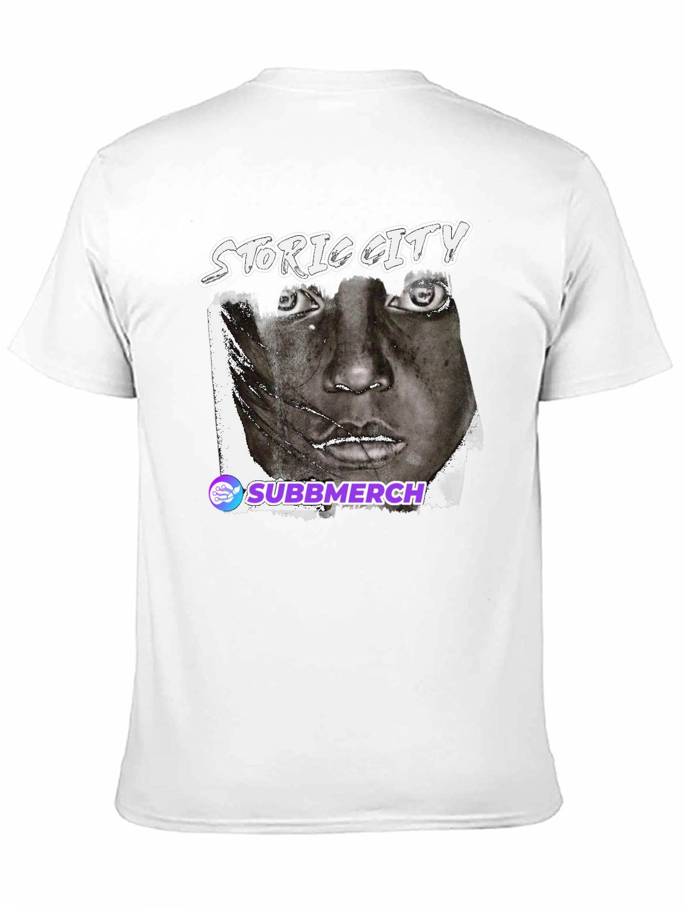 Black Black Graphic Tee - Historic City Portrait view 11