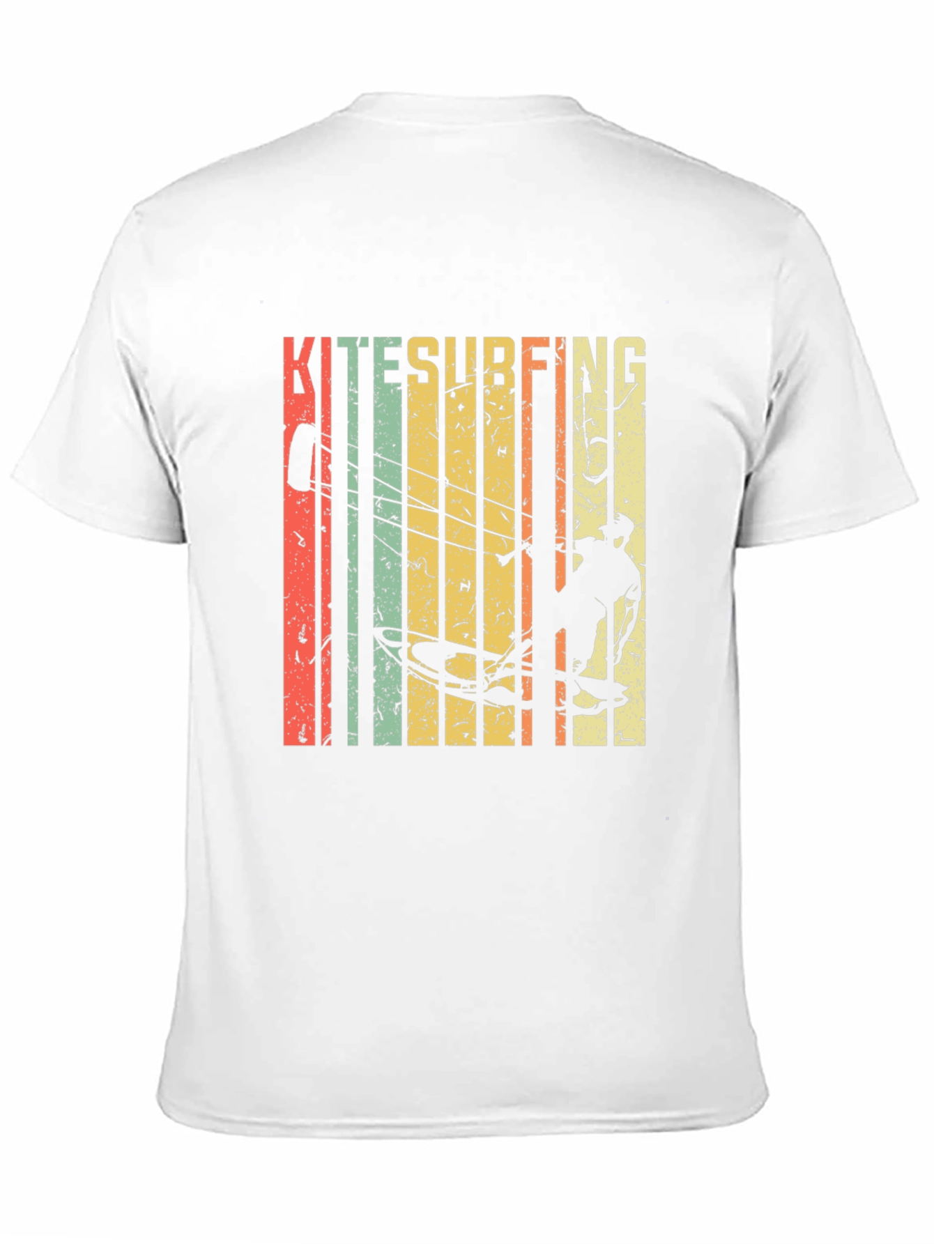 Black Kitesurfing Graphic Tee - Retro Style Surf Shirt view 11