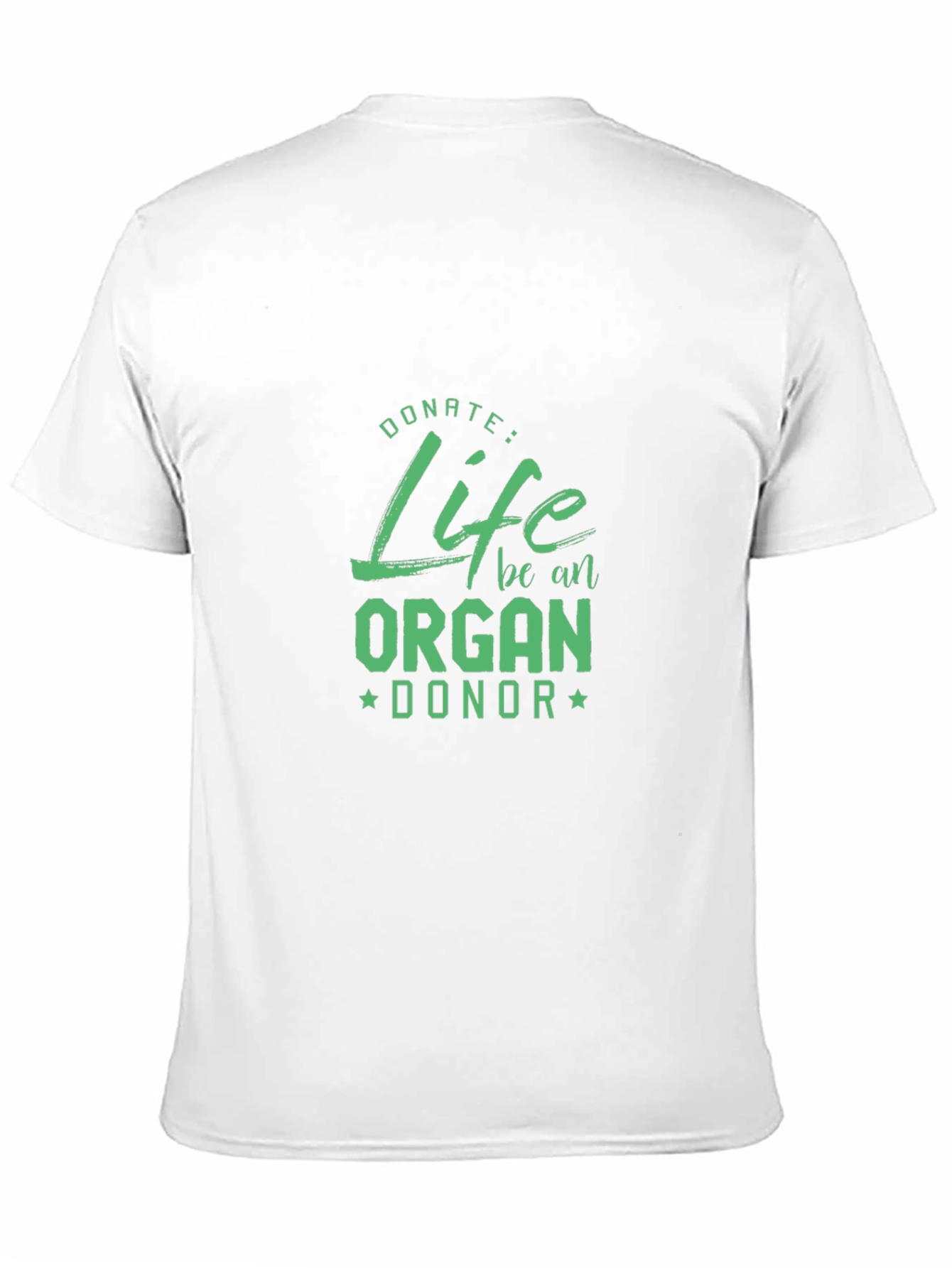 Black Donate Life Organ Donor T-Shirt - Black view 11